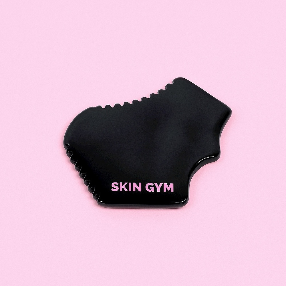 SKIN GYM Cleo Bian Stone Gua Sha Facial Sculpting Tool Massager Beauty B…